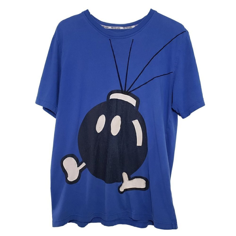 Vintage 90s Torrel Nintendo Limited Edition Super Mario World Blue Tee Mens M
